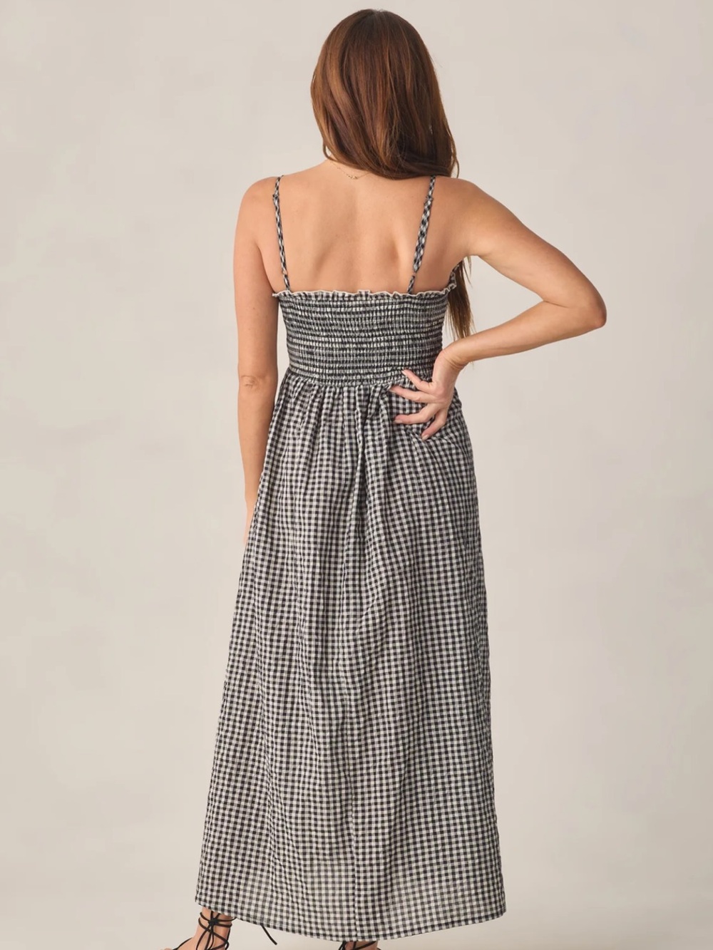 RYLEE + CRU
Women's Chrissy Dress Black Check - Picture 3 of 5